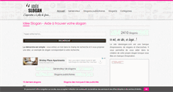 Desktop Screenshot of ideeslogan.com